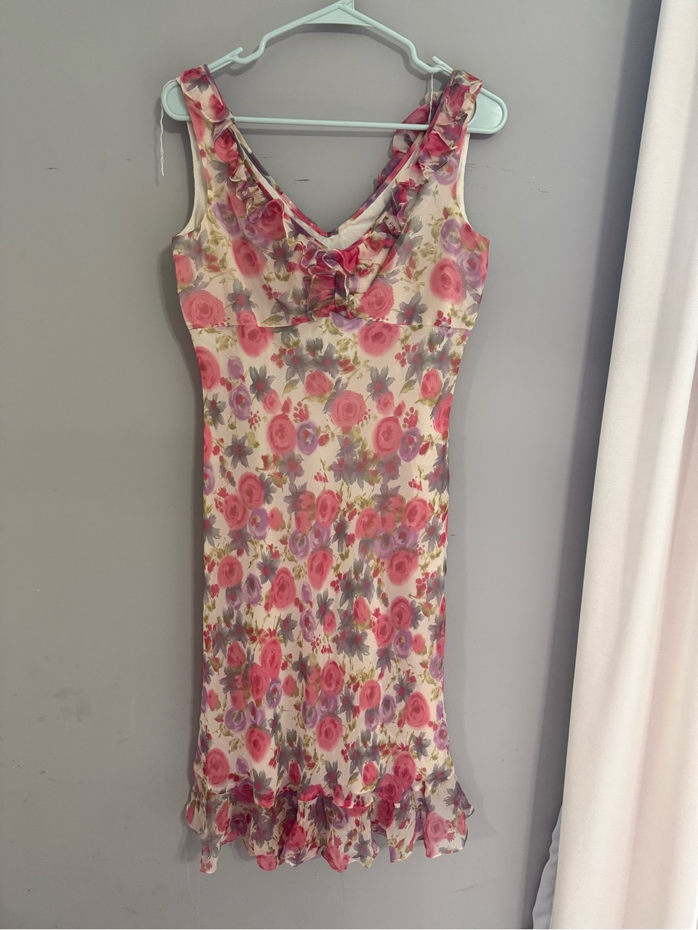 Vintage Maggy London Silk Floral Dress 6